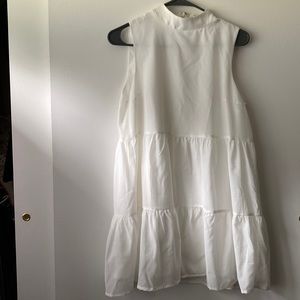 Lena boutique white high neck dress size small
